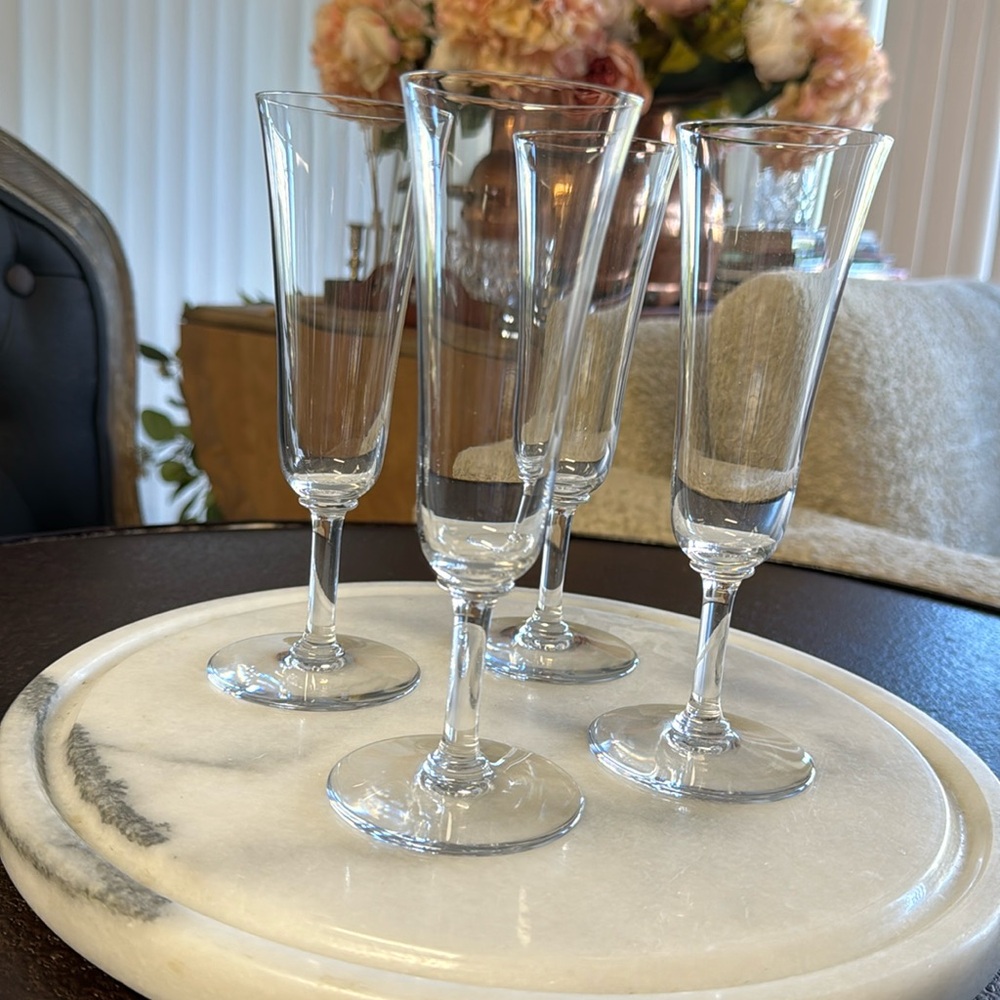 Baccarat champagne glasses
